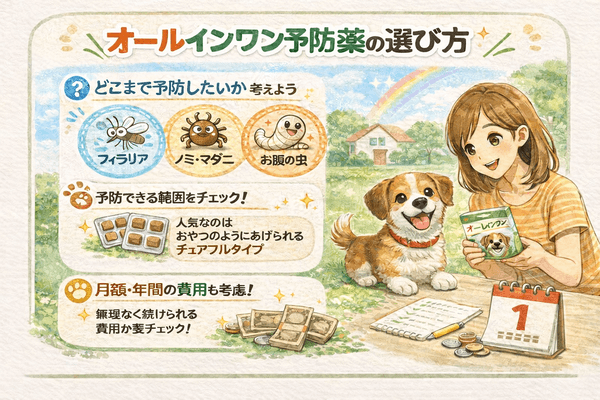 オールインワン予防薬の選び方