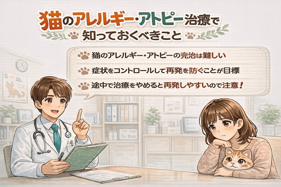 猫のアレルギー・アトピー治療で知っておくべきこと