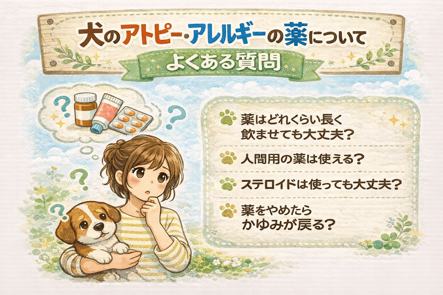犬のアトピー・アレルギーの薬についてよくある質問