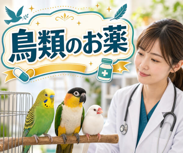 鳥類（インコ・オウム・文鳥）に多いお悩みとお薬一覧