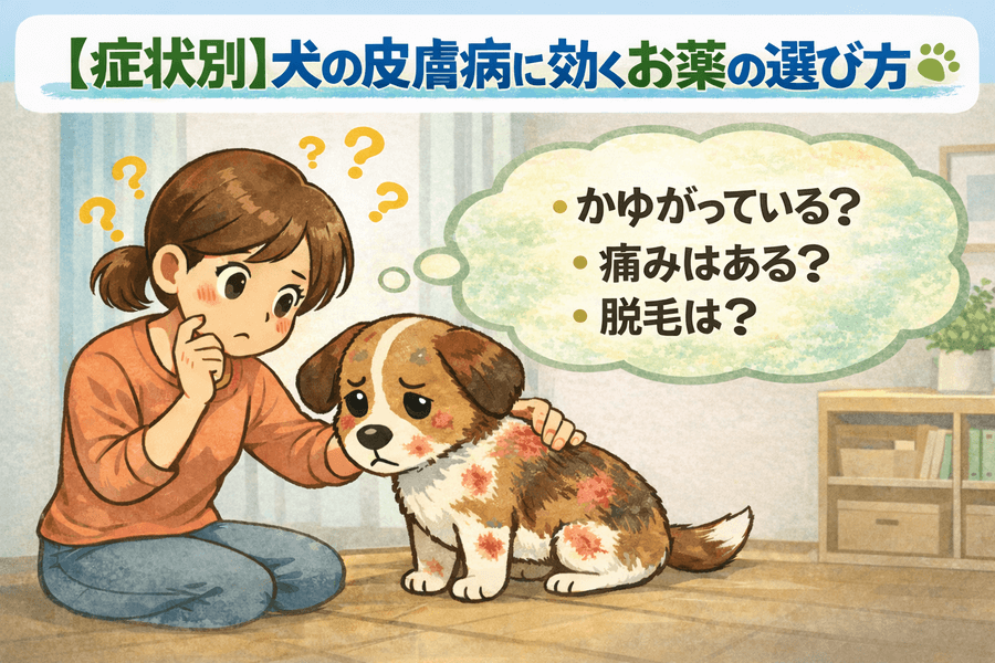 【症状別】犬の皮膚病に効くお薬の選び方