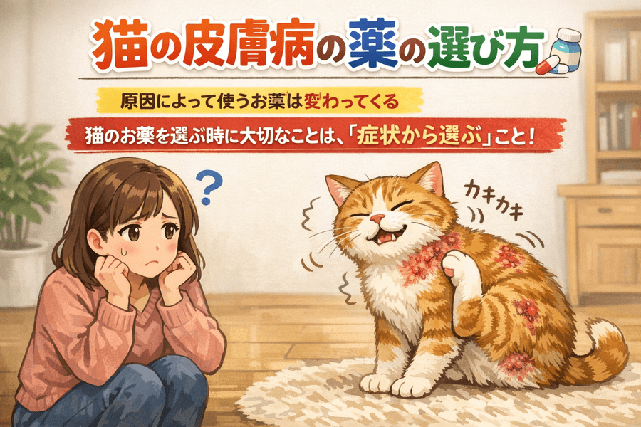 猫の皮膚病の薬の選び方