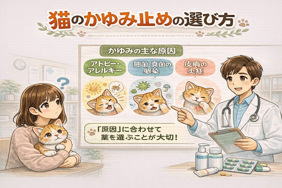 愛猫のかゆみ止めの選び方