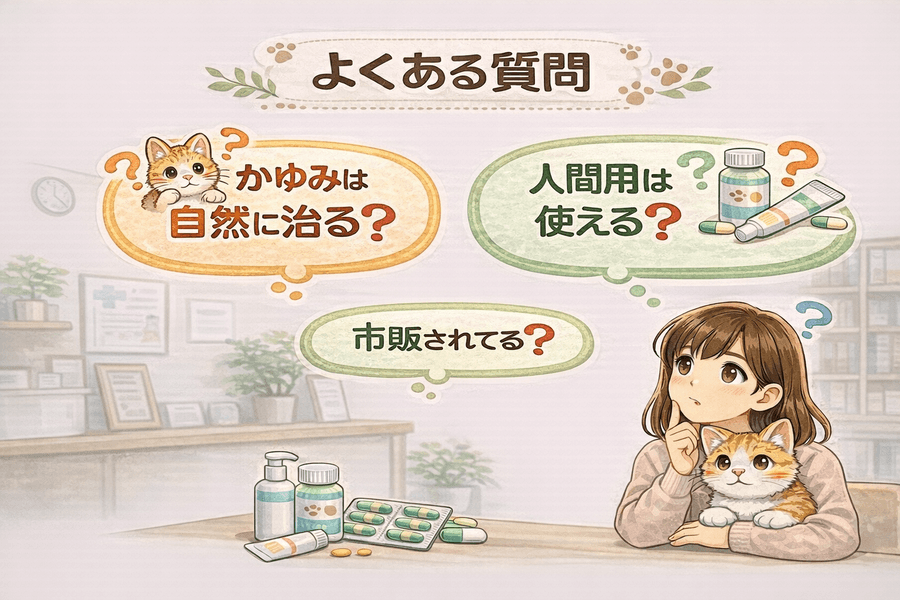 猫のかゆみ止めについてよくある質問