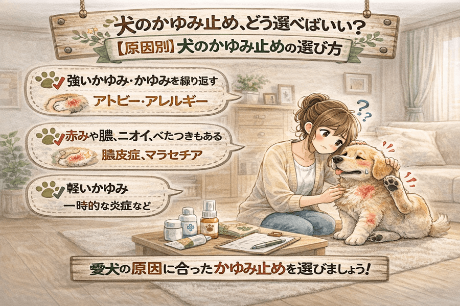 【原因別】犬のかゆみ止めの選び方