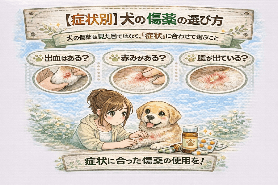 【症状別】犬の傷薬の選び方