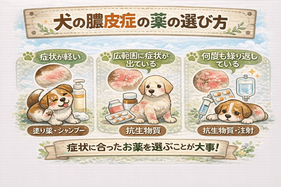 犬の膿皮症の薬の選び方