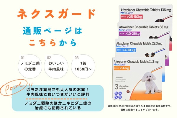 食いつきの良さで選ぶなら「ネクスガード」