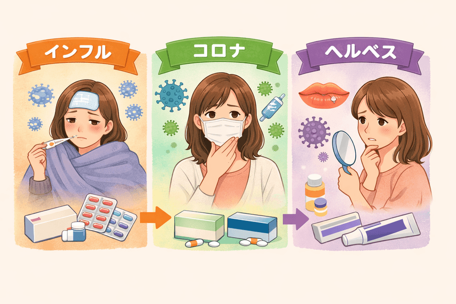 【症状別】抗ウイルス薬の選び方