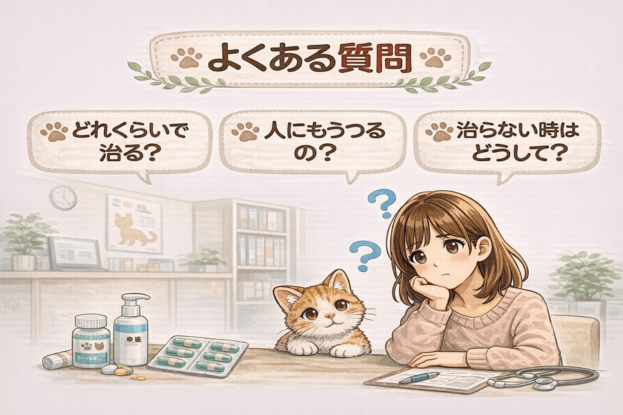 猫の膿皮症についてよくある質問