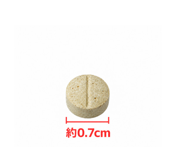 クレデリオプラス錠S（超小型犬用）の実物写真 直径約0.7cm