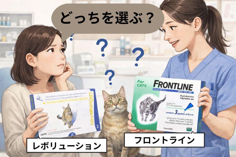 フロントラインとレボリューションの違い