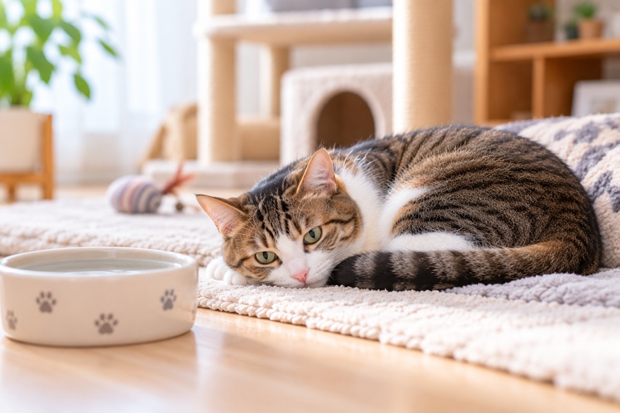 猫が尿路結石になる原因