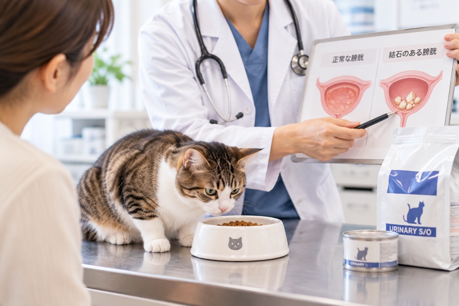 猫のストルバイト結石は自然に治る?