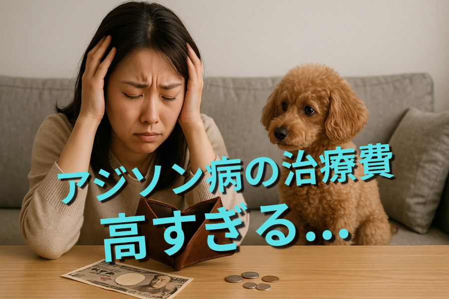 犬のアジソン病治療費は年間いくら？小型犬・中型犬でシミュレーション