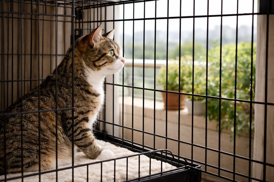 保護猫がケージから出たがる理由と対処法