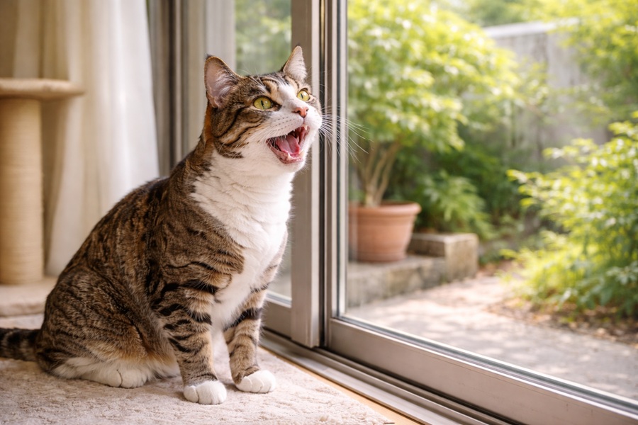 元野良猫が外に出たいと鳴き続けるときの対処法