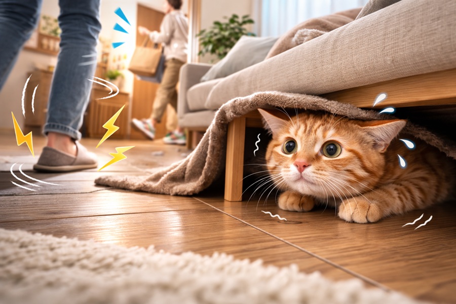 保護猫が隠れて出てこない主な理由