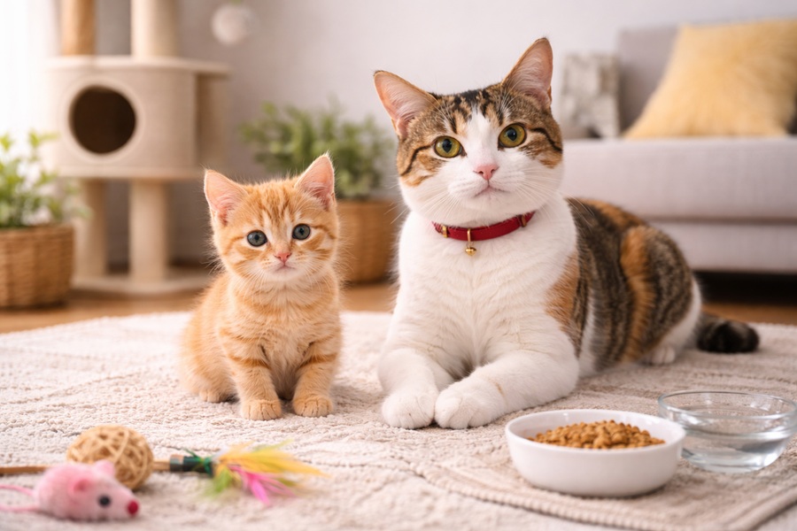 子猫と成猫で飼い方はどう違う?