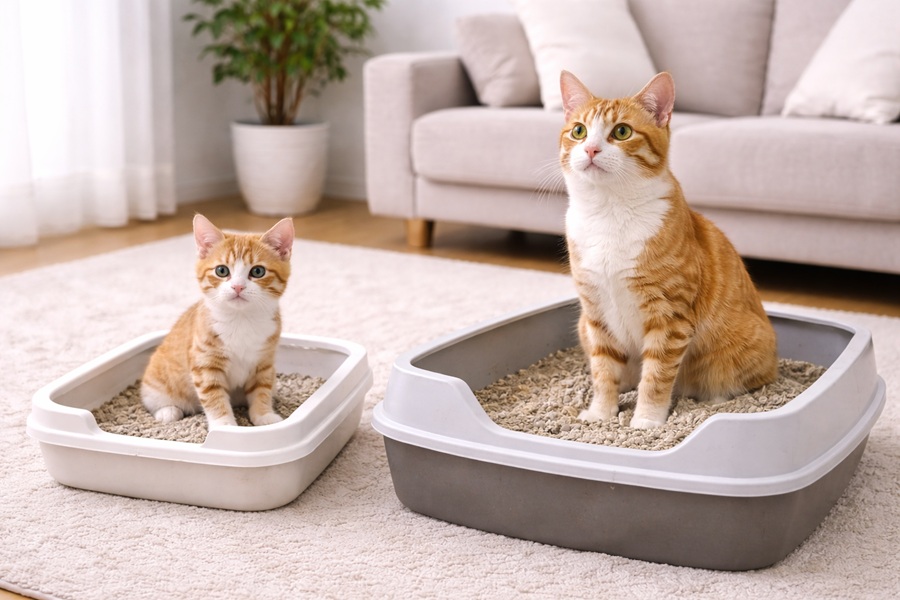 子猫と成猫でトイレのしつけは違う?