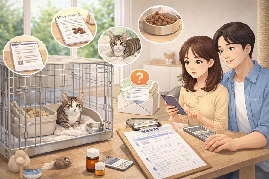 保護猫トライアル期間中の流れ