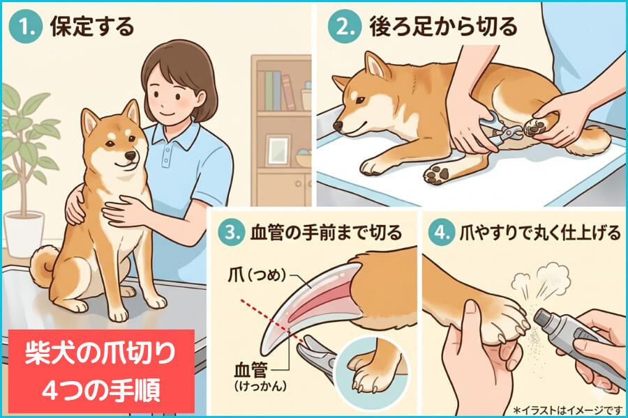 爪切りの手順