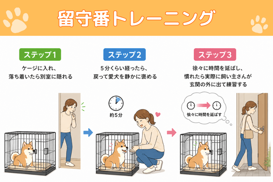 柴犬の留守番トレーニングの方法