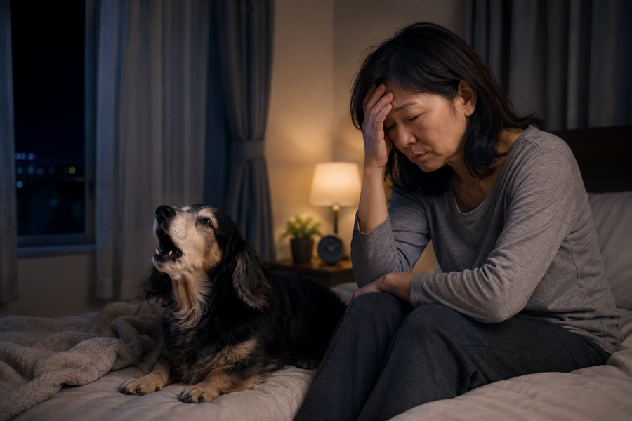 老犬の夜泣きが耐えられない…限界を感じる飼い主さんへ