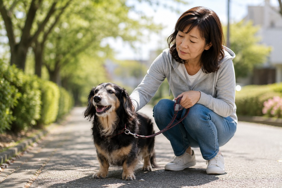 老犬の夜泣きで悩んだときに見直したいこと