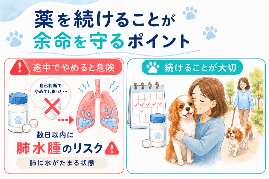 薬を続けることが余命を守るポイント
