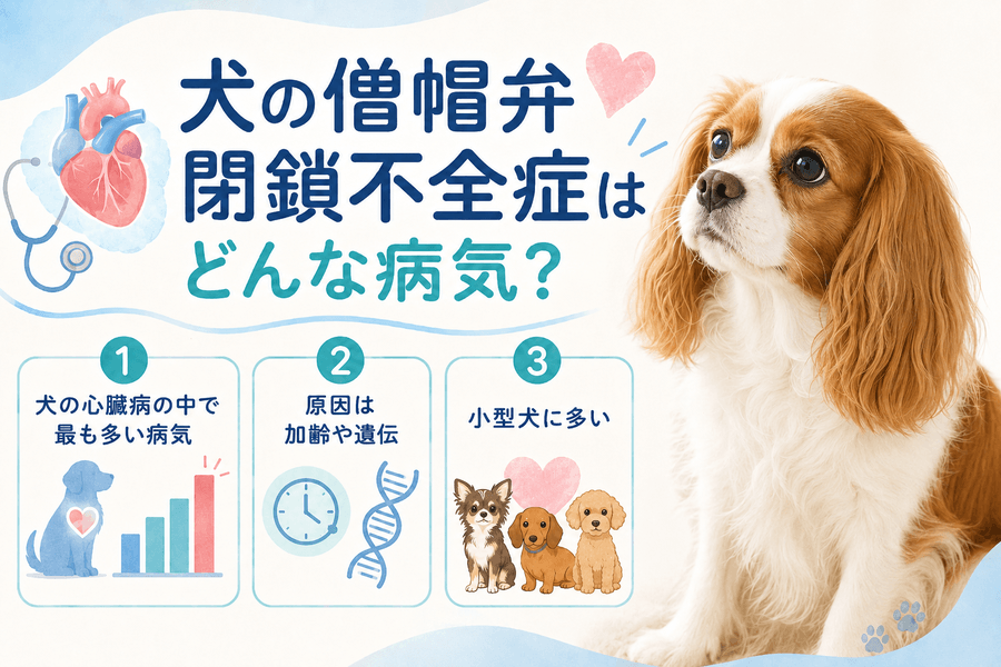 犬の僧帽弁閉鎖不全症はどんな病気？