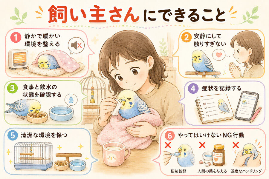 受診までに飼い主さんができること