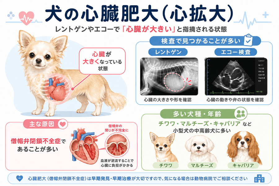 犬の心臓肥大（心拡大）