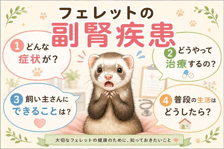 フェレットの副腎疾患について