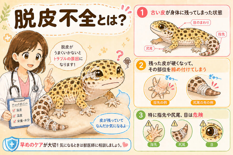 脱皮不全ってどんな状態?