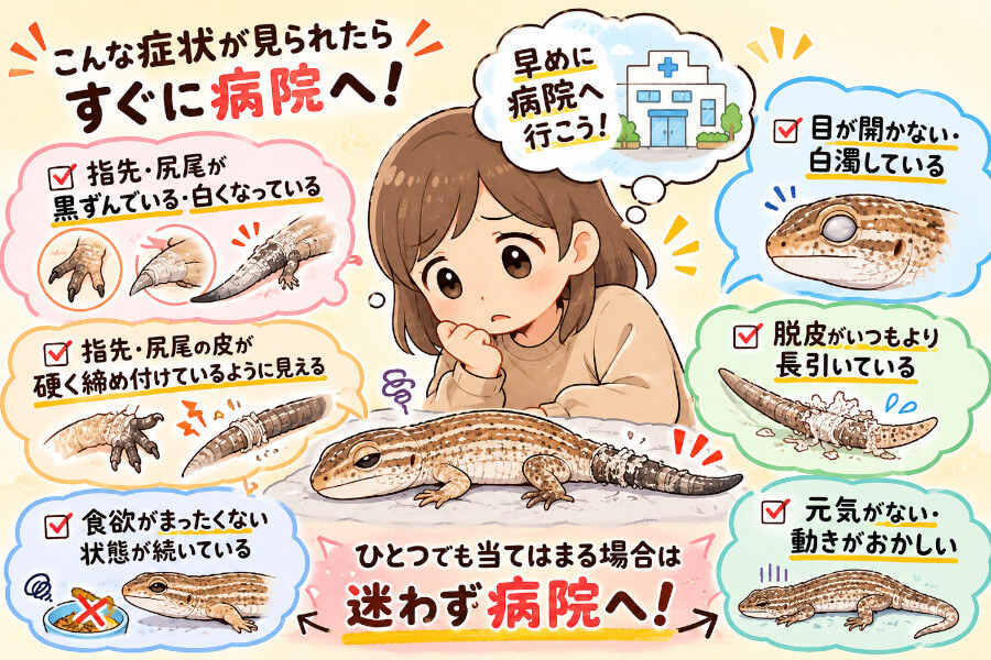 すぐ病院へ!様子見NGのサイン