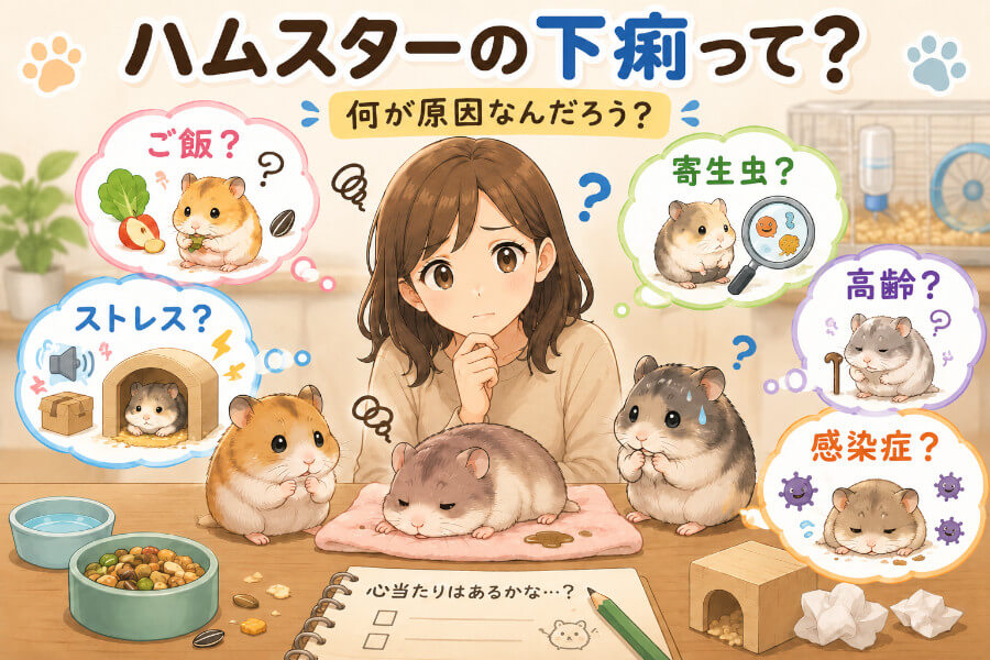 ハムスターの下痢・軟便ってどんな状態?