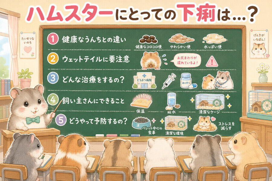 ハムスターにとっての下痢とは？