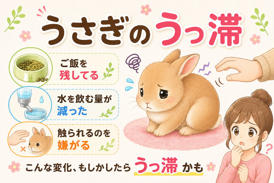 うさぎのうっ滞について