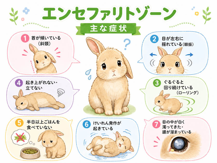 エンセファリトゾーン症の危険な症状