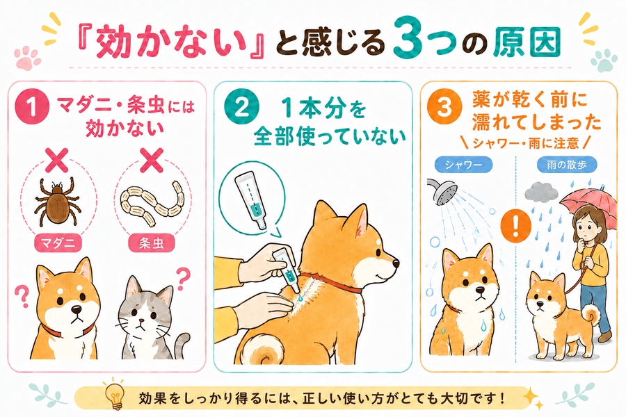 「効かない」と感じる3つの原因