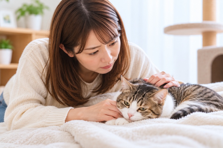 猫のおしっこが出ない・少ないときの対処法