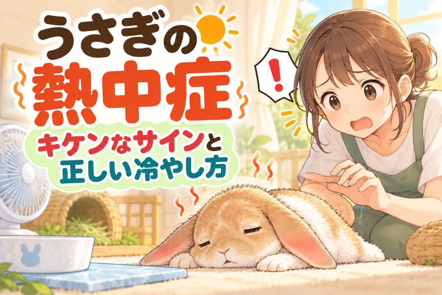 うさぎの熱中症は時間との勝負｜危険なサインと正しい冷やし方を図解解説