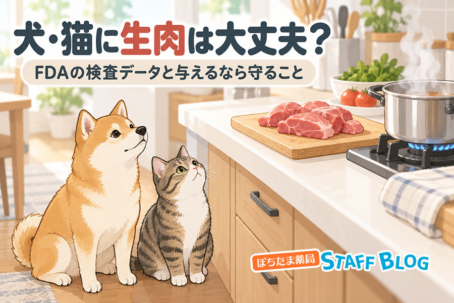 犬猫に生肉は要注意。FDAの検査で4分の1から菌