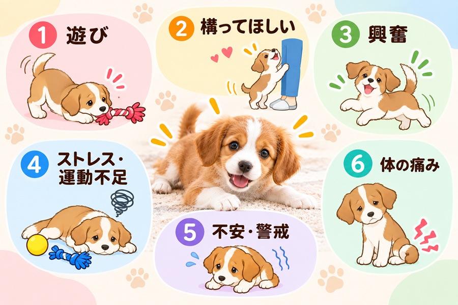 犬が人の足を噛む理由