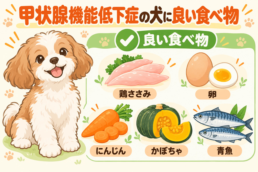 甲状腺機能低下症の犬に良い食べ物