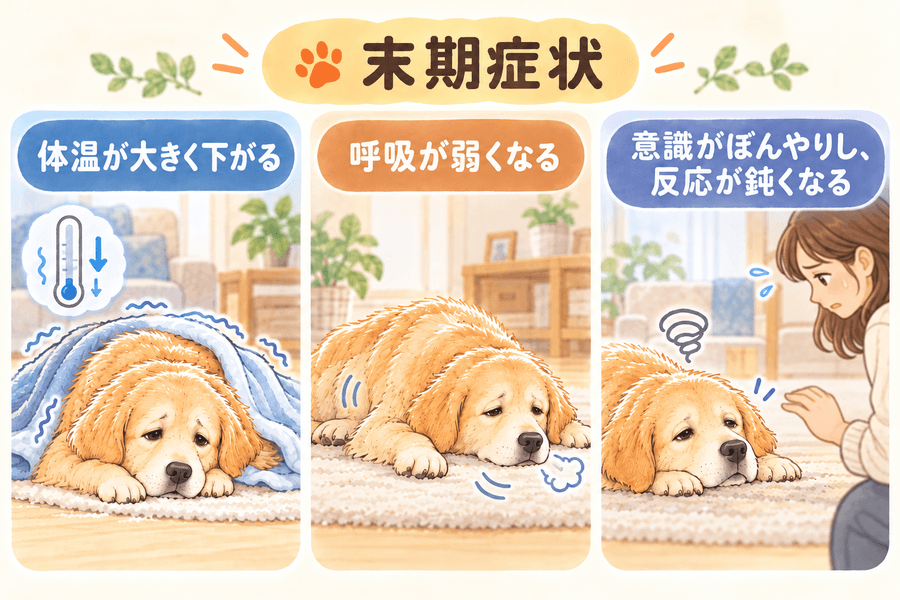犬の甲状腺機能低下症の末期症状