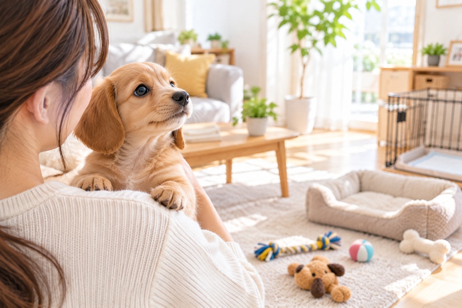 子犬のしつけはいつから始める?